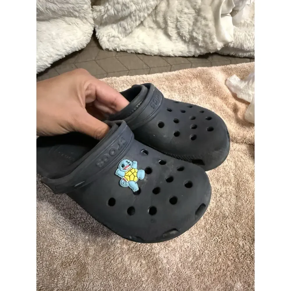 Crocs Classic Clog Black Pokémon Squirtle Unisex Kids US 13 Lightweight